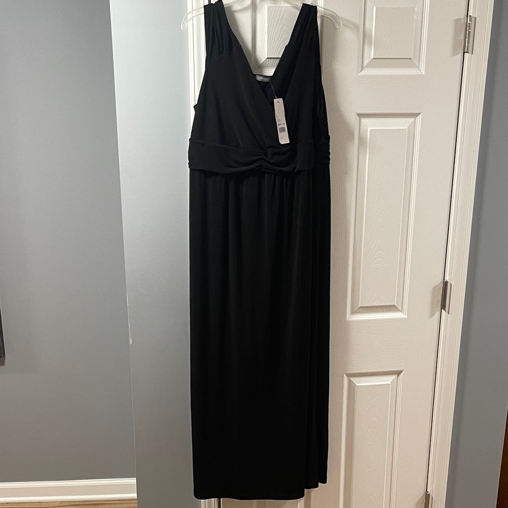 NY Collection Elegant Strapless Black Dress